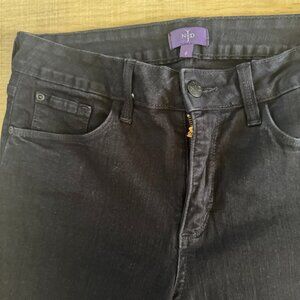 NYDJ JEANS LIFT & TUCK  SLIM STRAIGHT STRETCH BLACK COLOR SZ 6